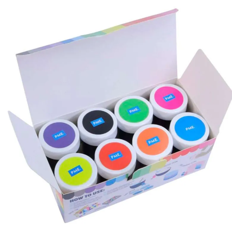 Conjunto de colorantes en pasta - 8 colores