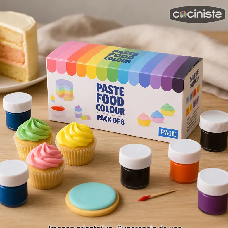 Conjunto de colorantes en pasta - 8 colores