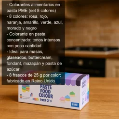 Conjunto de colorantes en pasta - 8 colores
