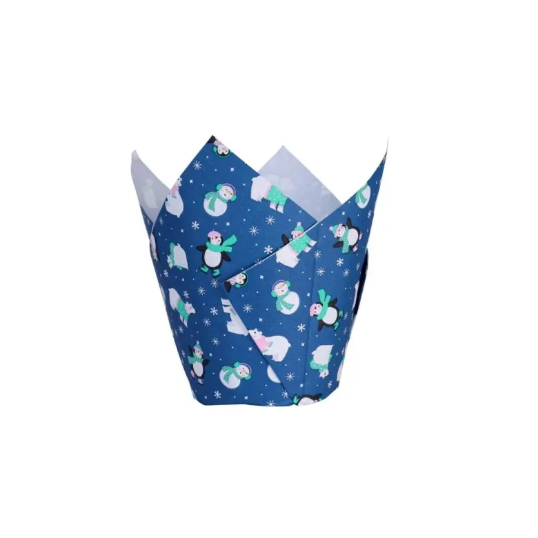 Cápsulas para Muffins Navidad Frosty - 24 uds