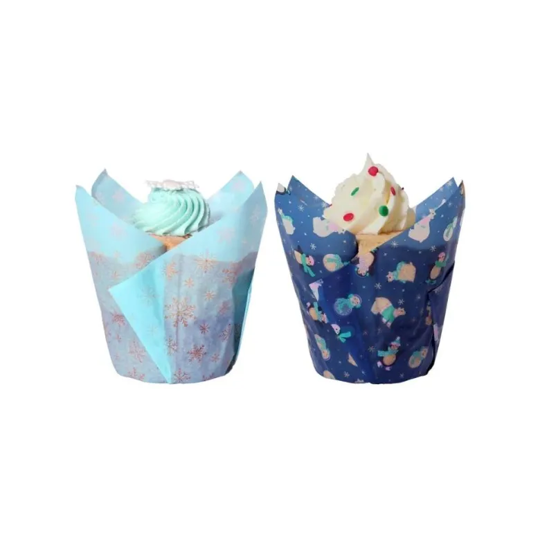 Cápsulas para Muffins Navidad Frosty - 24 uds