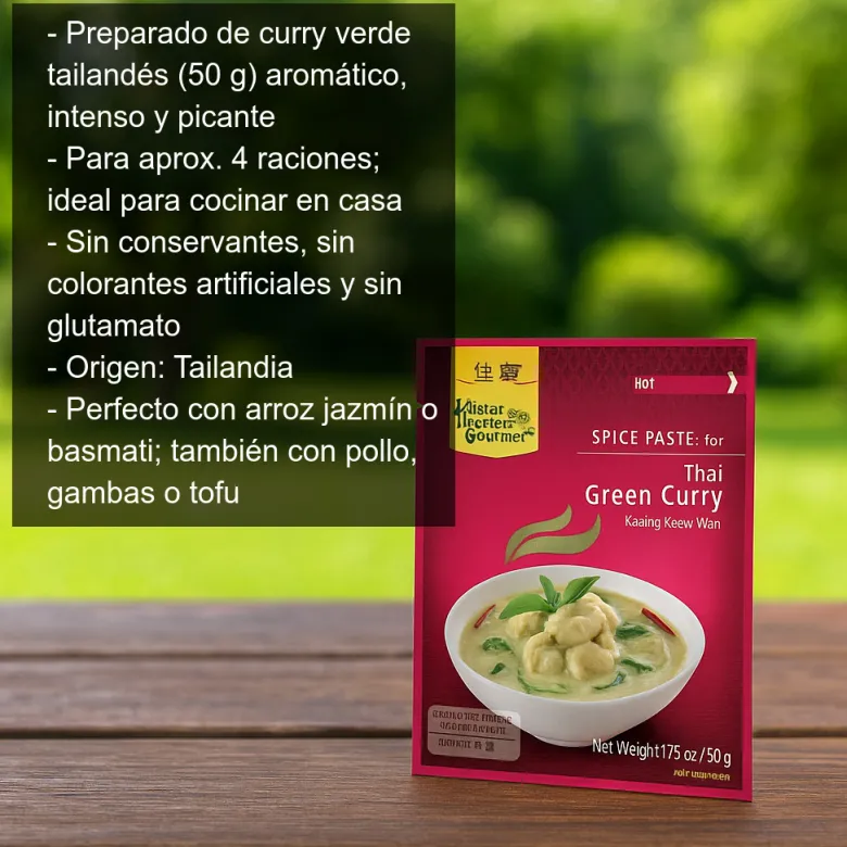 Curry verde tailandés - 50 g