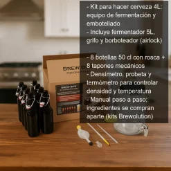 Equipo para hacer cerveza - 4 litros