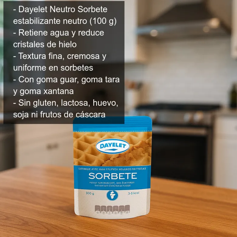 Estabilizante neutro para sorbetes - 100g
