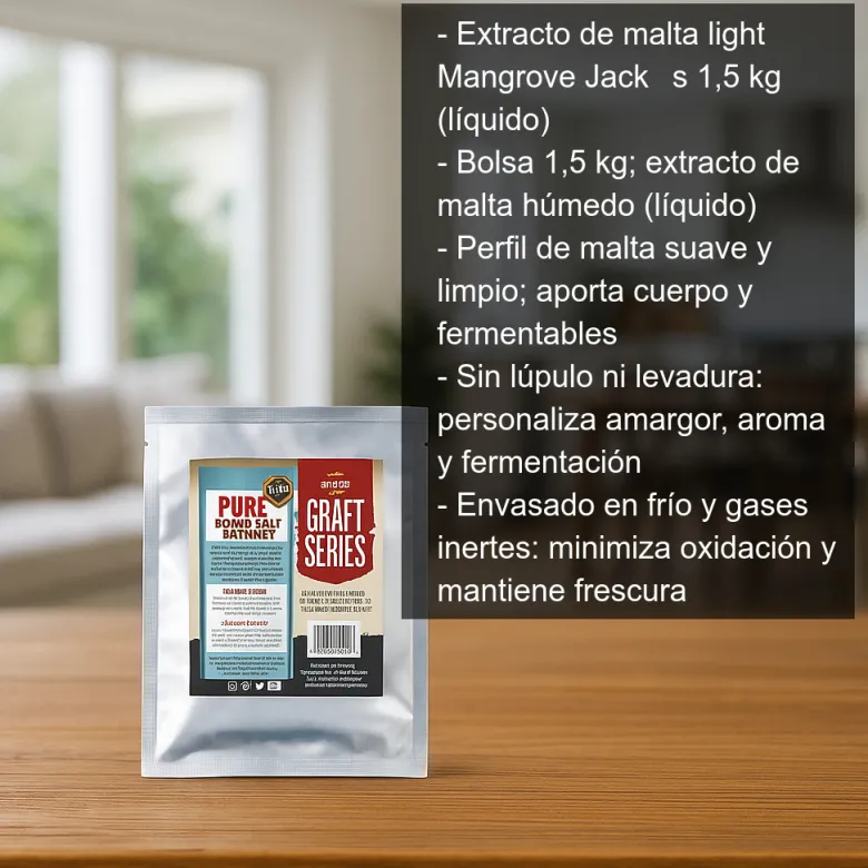 Extracto de malta light - 1,5 kg