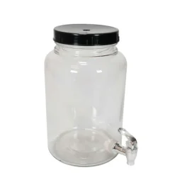 Fermentador de cristal con grifo - 5L