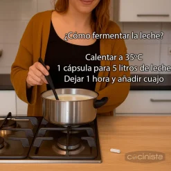 Fermentos mesófilos y termófilos para queso - 10 cápsulas