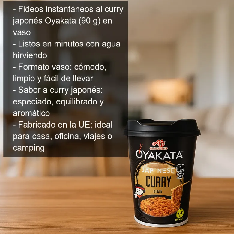 Fideos instantáneos al curry japonés - 90g