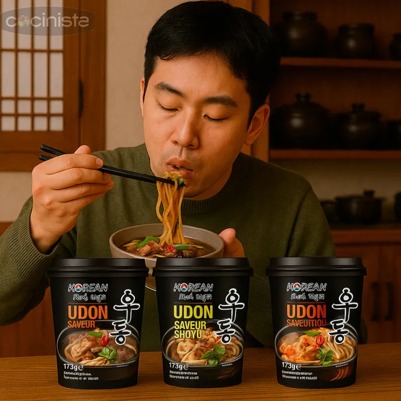 Fideos udon precocidos sabor a shoyu - 173g