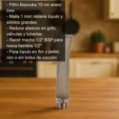 Filtro Bazooka - 15 cm