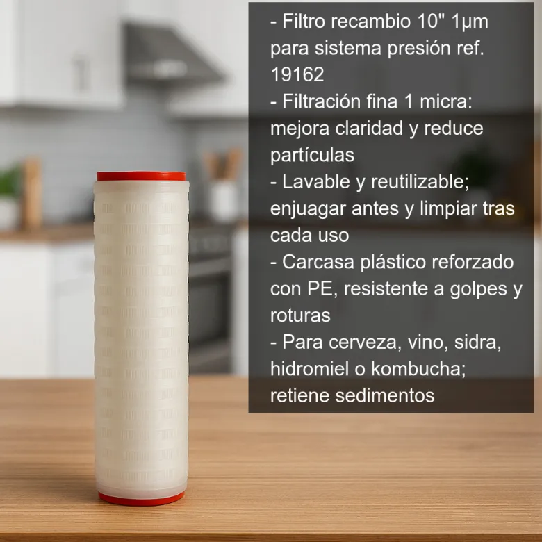 Filtro para sistema de filtrado a presión