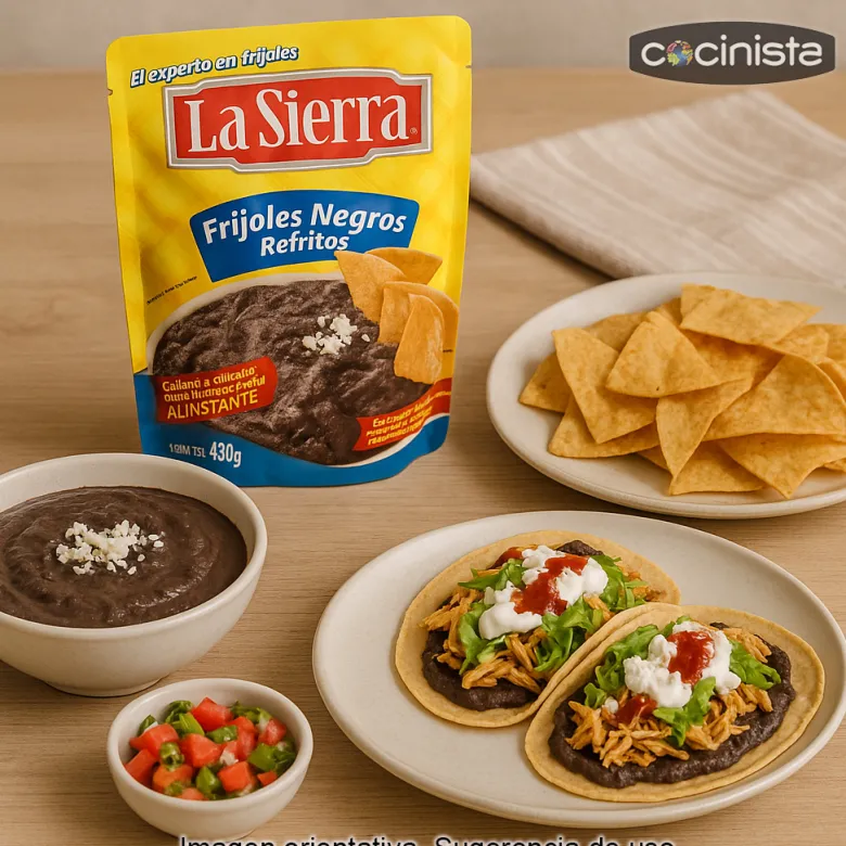 Frijoles negros refritos - 430g