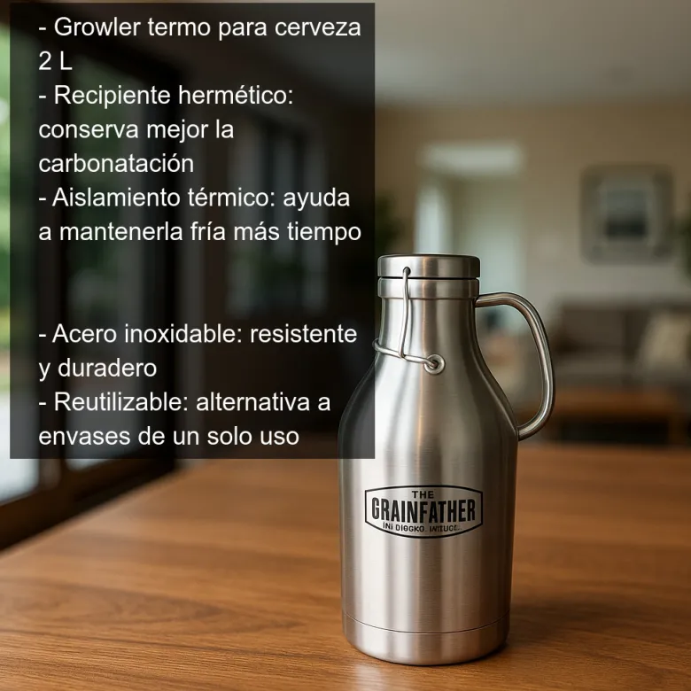 Growler - Termo para cerveza - 2 litros
