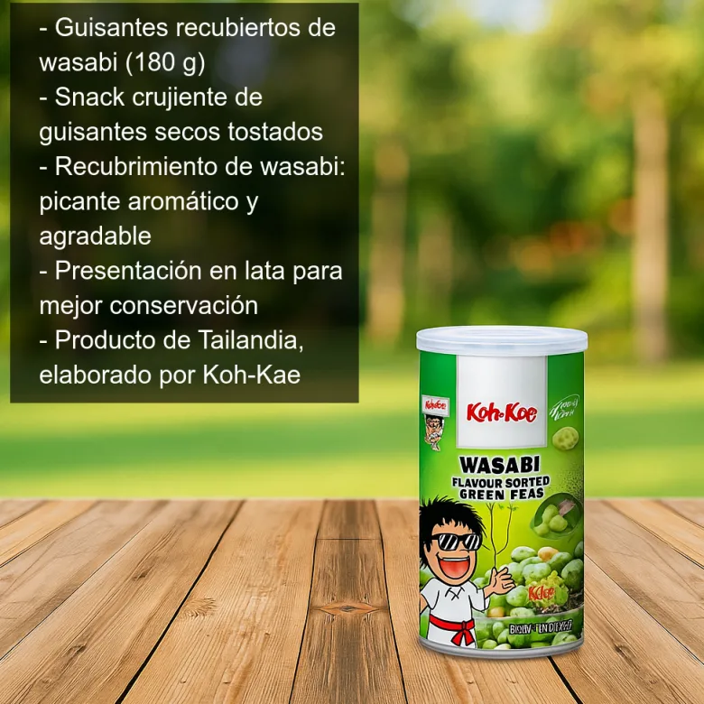 Guisantes recubiertos de wasabi - 180 g