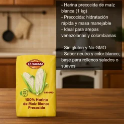Harina precocida de maíz blanca - 1kg