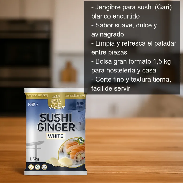 Jengibre para sushi - 1,5 kg