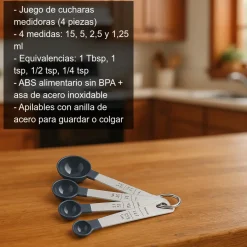 Juego de cucharas medidoras - 4 piezas