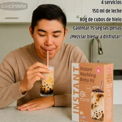 Kit Bubble Tea Café (Té de burbujas) - 4 servicios