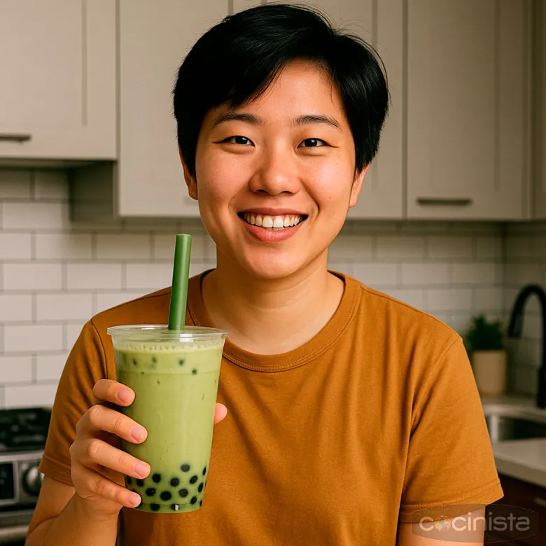 Kit Bubble Tea Matcha (Té de burbujas) - 4 servicios