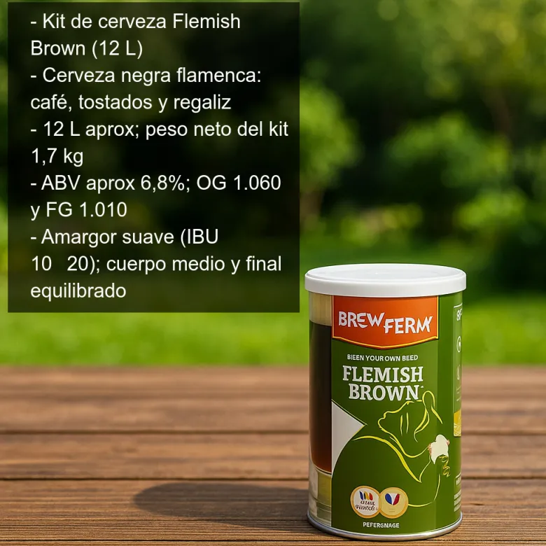 Kit de cerveza Flemish Brown - 12 L