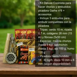 Kit Deluxe para hacer Chorizo y Embutidos