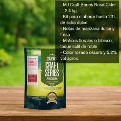 Kit de sidra rosé - 23l
