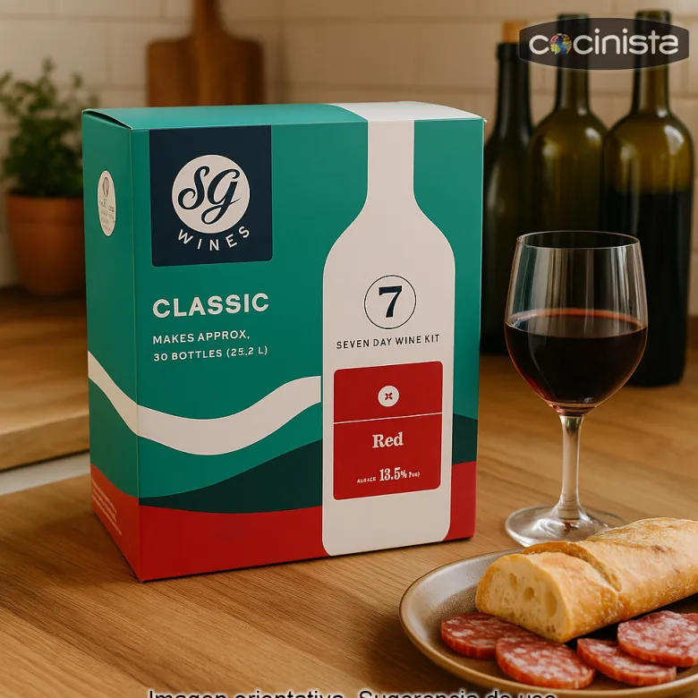 Kit de vino tinto - 22.5 Litros