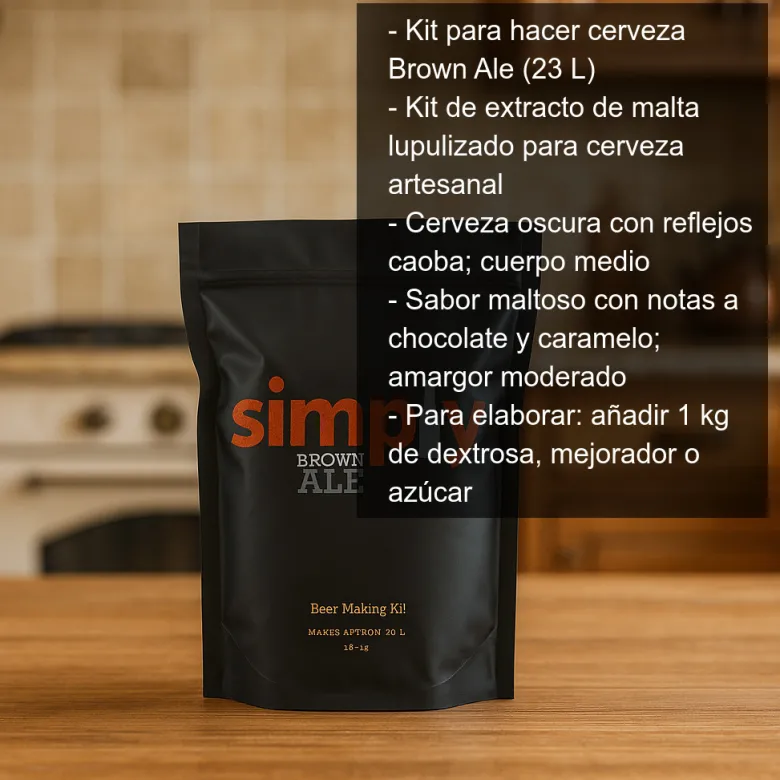 Kit para hacer cerveza Brown Ale - 23 L