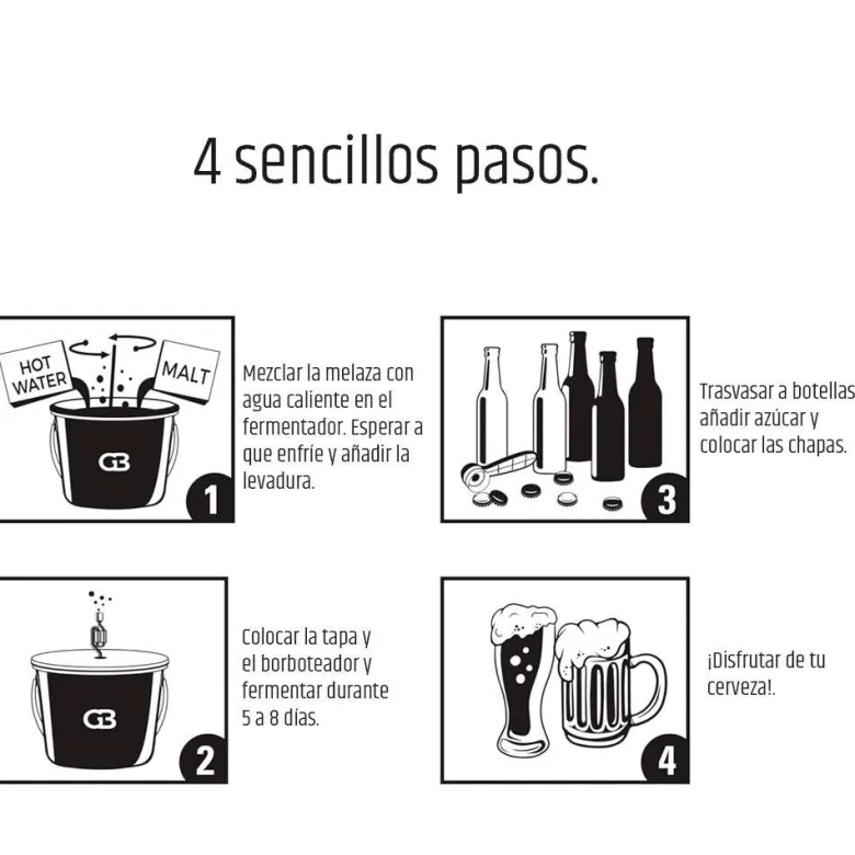 Kit para hacer cerveza Lager - 5 litros