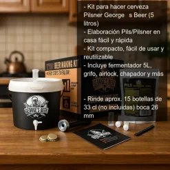 Kit para hacer cerveza Pilsner - 5 litros