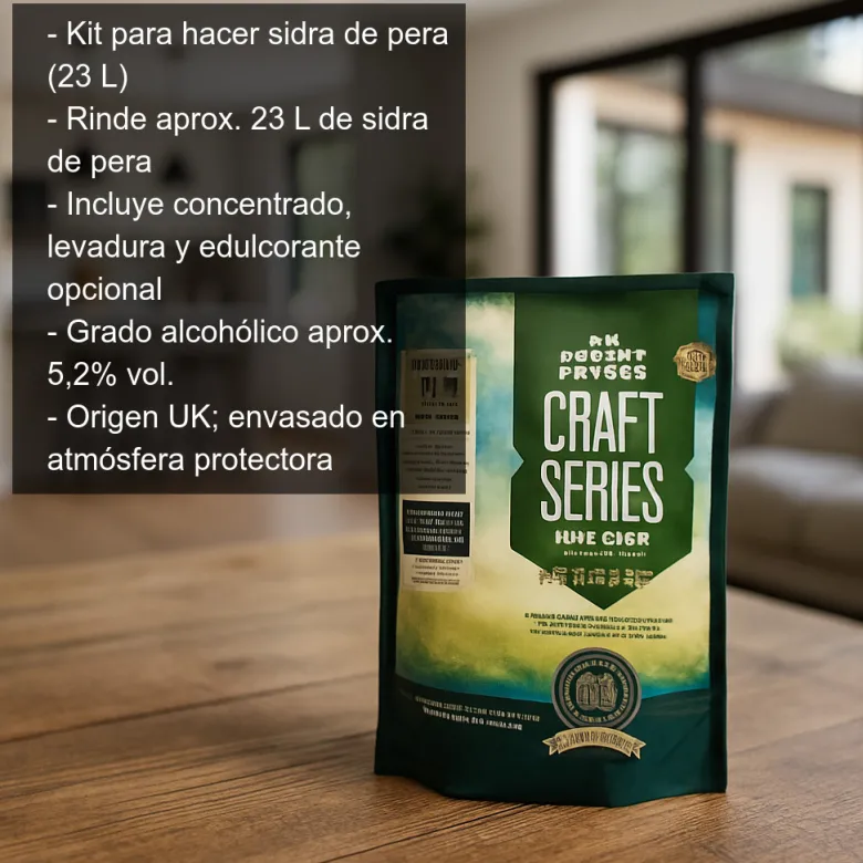 Kit para hacer sidra de pera - 23 L