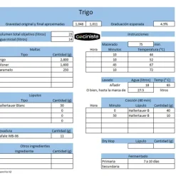 Kit todo grano Cerveza de Trigo - Malta Entera