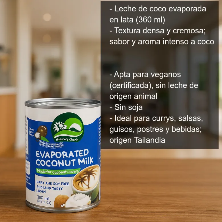 Leche de coco evaporada - 360ml
