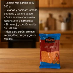 Lenteja roja partida - 500g