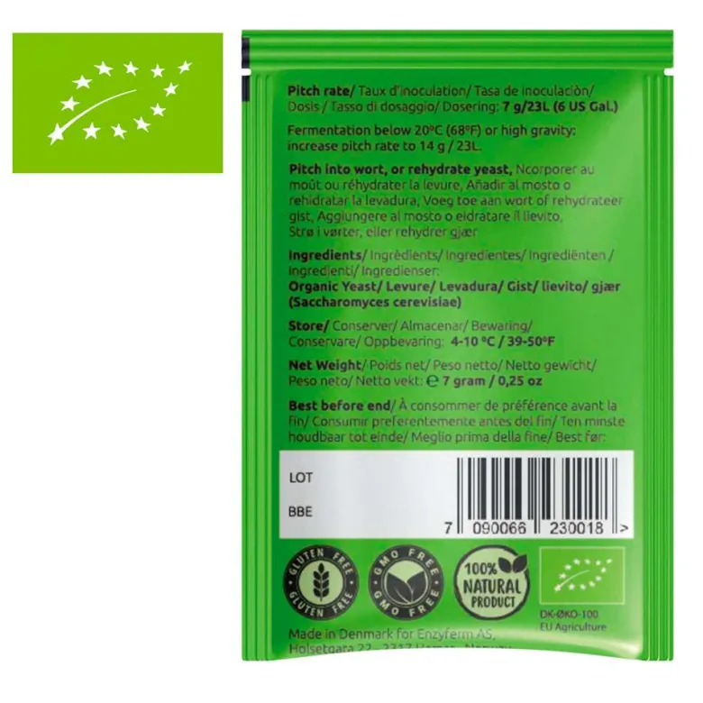 Levadura K.9 EBBEGARDEN - 7 gramos