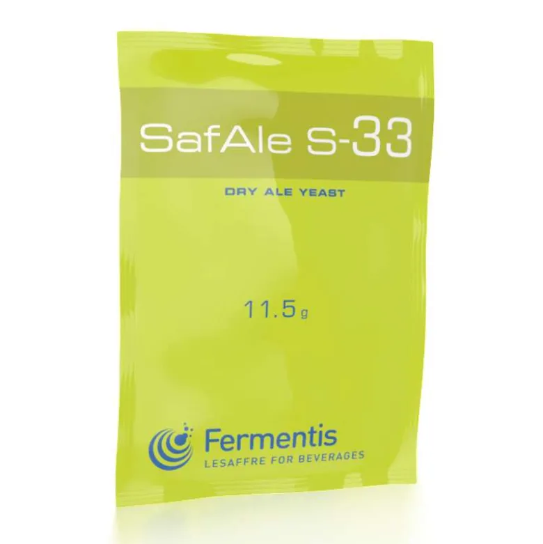 Levadura para cerveza SafAle S-33 - Pack de 5 x 11,5g