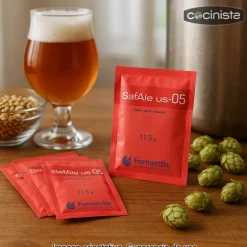 Levadura para cerveza SafAle US-05 - Pack de 5 x 11,5 g
