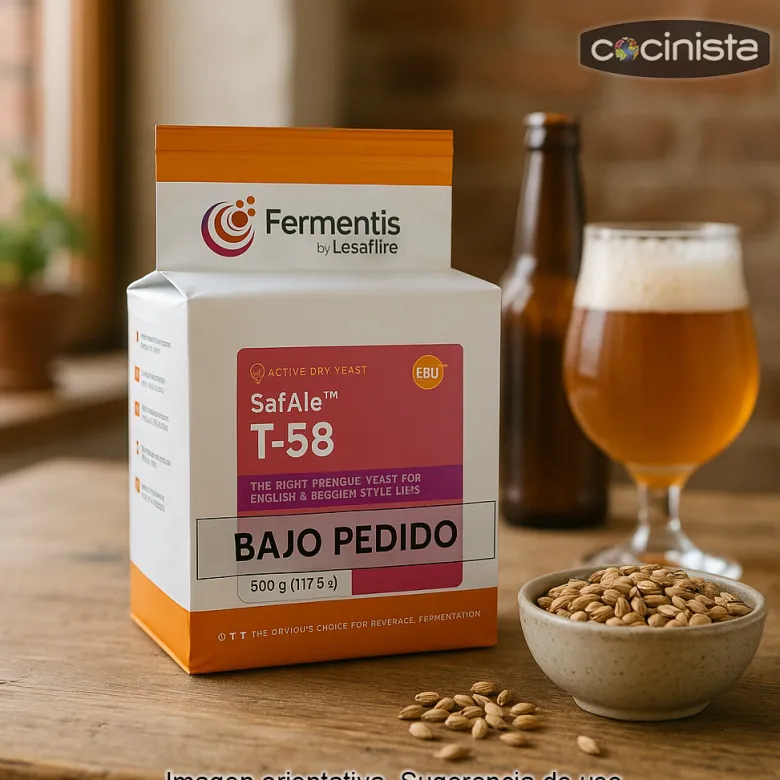 Levadura para cerveza SafAle T-58 - 500g