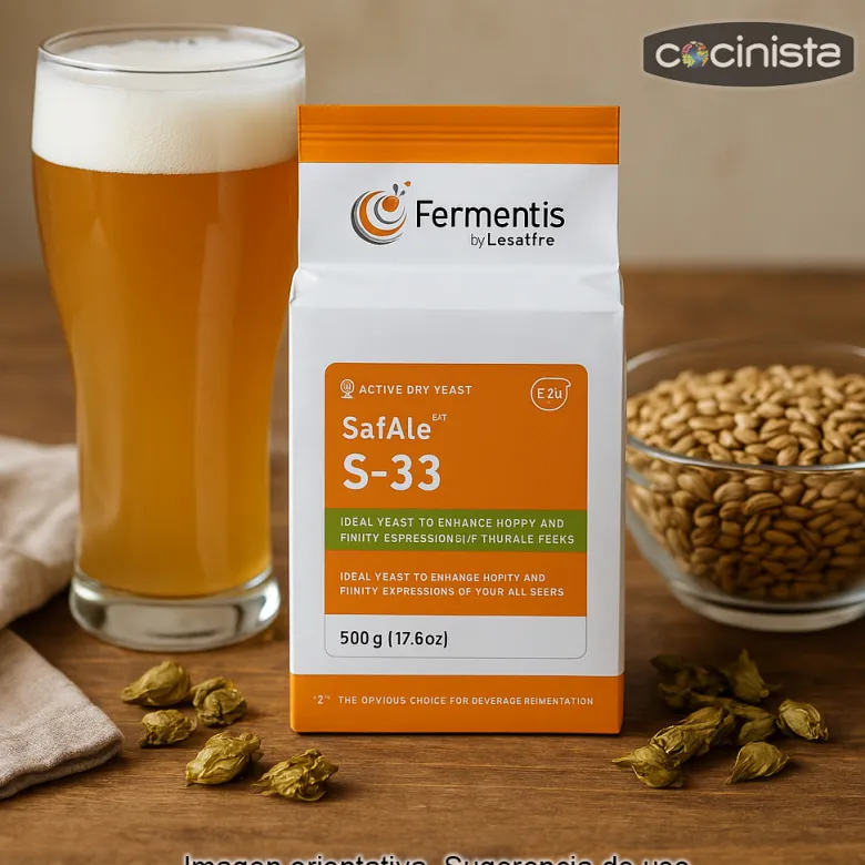 Levadura para cerveza SafAle S-33 - 500g