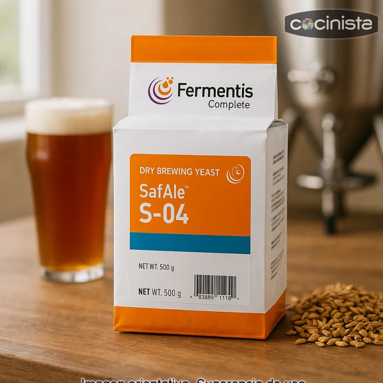 Levadura para cerveza SafAle S-04 - 500g