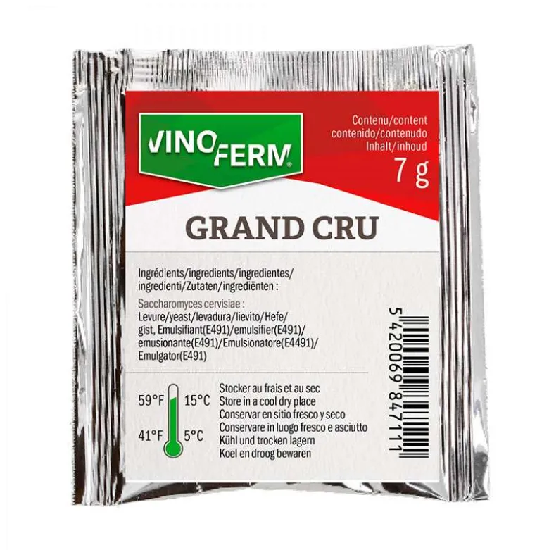 Levadura para vino Grand Cru - 7 g