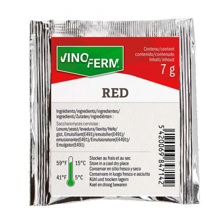 Levadura para vino rojo - 7 g