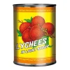 Lichis pelados en almibar - 540g