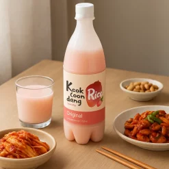 Makgeolli de arroz sabor fresa - 750 ml