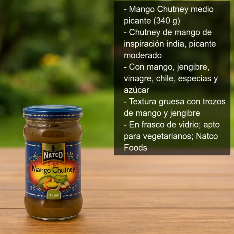 Mango Chutney medio picante - 340 g