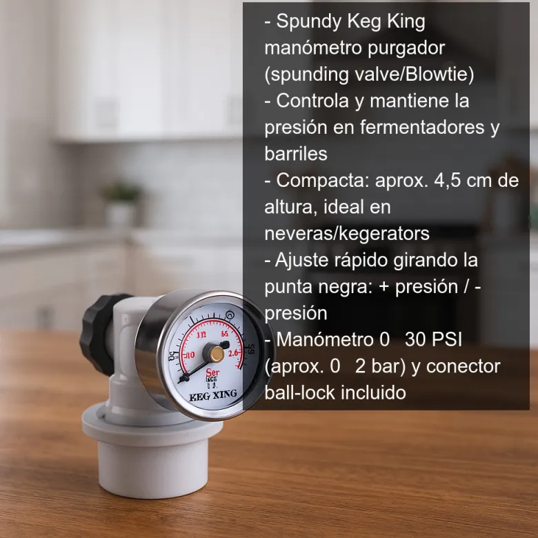 Manómetro purgador Spundy