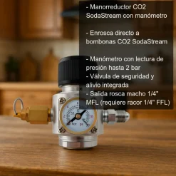 Manorreductor para bombona de CO2 SodaStream