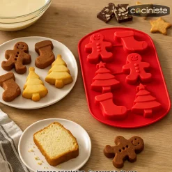 Molde de silicona navidad - 6 cavidades