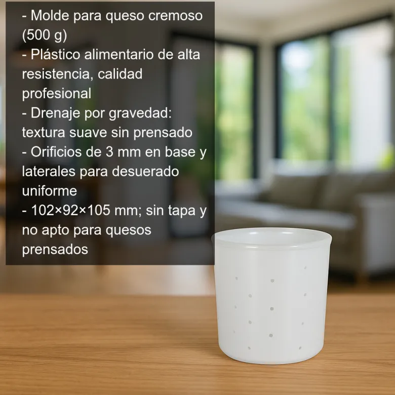 Molde para queso cremoso - 500g