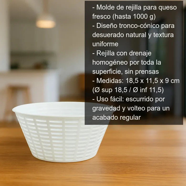 Molde rejilla 1000g - 18,5x11,5x9 cm
